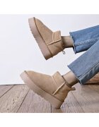 SOFILINE Бежови боти от естествена кожа JB1924 118 13692