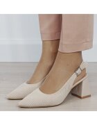 SOFILINE Бежови обувки с плетена шарка H8-1167 01 19519 Бежов