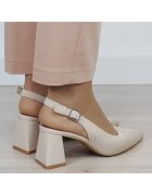 SOFILINE Бежови обувки с плетена шарка H8-1167 01 19519 Бежов