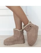 SOFILINE Къси ботуши каки с подплата B-DAY9058 116 11057 Каки
