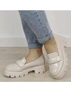 SOFILINE Лачени бежови мокасини тип лоуфъри MO-6 01 19340 Бежов
