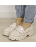 SOFILINE Лачени бежови мокасини тип лоуфъри MO-6 01 19340 Бежов
