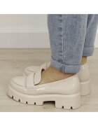 SOFILINE Лачени бежови мокасини тип лоуфъри MO-6 01 19340 Бежов