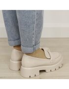 SOFILINE Лачени бежови мокасини тип лоуфъри MO-6 01 19340 Бежов