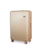 Solier Куфар 4 двойни колела с въртене на 360° Златист M 56L AVENTOR 1064 GOLD 24'