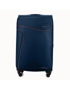 Solier Куфар STL1651 94L ABS XL тъмносин/кафяв
