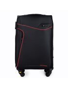 Solier Luggage Куфар с колелца Solier STL1651 Капацитет L 70L черен / червен