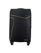 Solier Luggage Куфар Solier STL1651 Капацитет M черно зелен