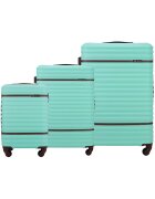 Solier Luggage Куфар Solier STL957 55L ABS Капацитет M Мента