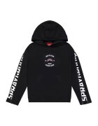 Sprayground Худи с цип на ръкава и лого - Бял/Черен