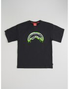 Sprayground Памучна тениска с графика - Черен/Лайм зелено