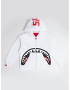 Sprayground Памучно худи с цип Daily - Червен/Бял