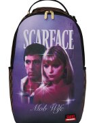 Sprayground Раница от еко кожа с принт на Scarface - Бял/Виолетов/Карамел
