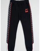 Sprayground Спортен панталон с графична шарка - Сив/Избеляло черно