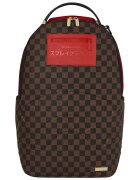 Sprayground Унисекс карирана раница - Червен/Черен/Земен