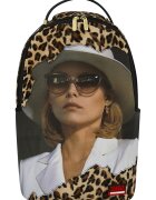 Sprayground Унисекс раница с принт и регулируеми презрамки - Бял/Черен/Кафяв