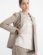 Stefanel Сако с копчета Сиво-кафяв