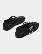 Steve Madden Балерини с квадратен връх Черен