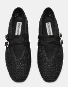 Steve Madden Балерини с квадратен връх Черен