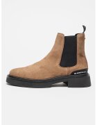 Steve Madden Боти Chelsea Zhane от велур и еко кожа - Тъмнокафяв