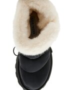 Steve Madden Боти Frostee с еко пух Слонова кост/Черен