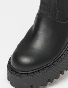 Steve Madden Боти Obtain Chelsea от кожа и текстил Черен