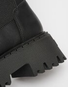 Steve Madden Боти Obtain Chelsea от кожа и текстил Черен