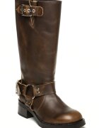 Steve Madden Ботуши Beau с каишки с тока Коняк кафяв