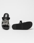 Steve Madden Чехли с кожа с косъм Missile Слонова кост/Черен