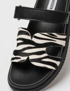 Steve Madden Чехли с кожа с косъм Missile Слонова кост/Черен