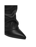 Steve Madden Дамски ботуши естествена кожа черен