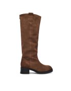 Steve Madden Дамски ботуши SM11003092 - естествена кожа - кафяви