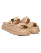 Steve Madden Дамски чехли - екологична кожа - бежови