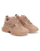 Steve Madden Дамски кецове екологична кожа - розов - дебела подметка
