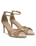 Steve Madden Дамски обувки - на ток - бежови - синтетични - с панделка