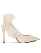 Steve Madden Дамски сандали стилето бял текстил