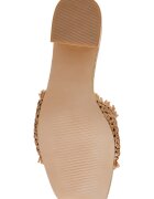 Steve Madden Едноцветни масивни сандали Бежов