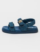 Steve Madden Капитонирани равни сандали Mona с велкро Тъмносин