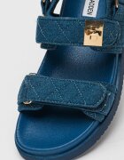 Steve Madden Капитонирани равни сандали Mona с велкро Тъмносин