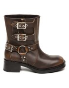 Steve Madden Кожени боти Becase Кафяв