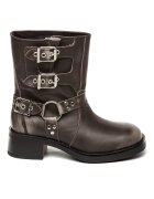 Steve Madden Кожени боти Becase Tъмносив