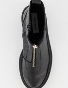 Steve Madden Кожени боти Черен