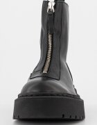 Steve Madden Кожени боти Черен