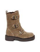 Steve Madden Кожени боти Clipper с квадратен връх и тока