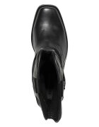 Steve Madden Кожени боти Qiana Черен