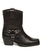 Steve Madden Кожени боти с кубински ток Черен
