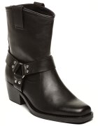 Steve Madden Кожени боти с кубински ток Черен