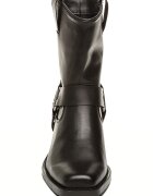 Steve Madden Кожени боти с кубински ток Черен