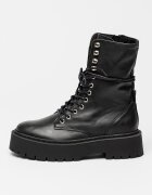 Steve Madden Кожени боти Skywen Черен