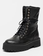 Steve Madden Кожени боти Skywen Черен